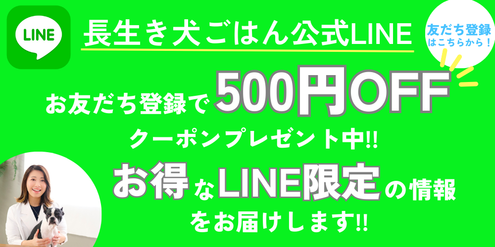 公式LINEお友だち登録で「500円クーポン」プレゼント！